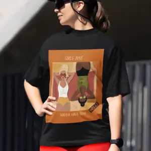 “Girls Just Wanna Have Sun” T-Shirt – Bold, Fun, and Full of Vibes ☀️👙