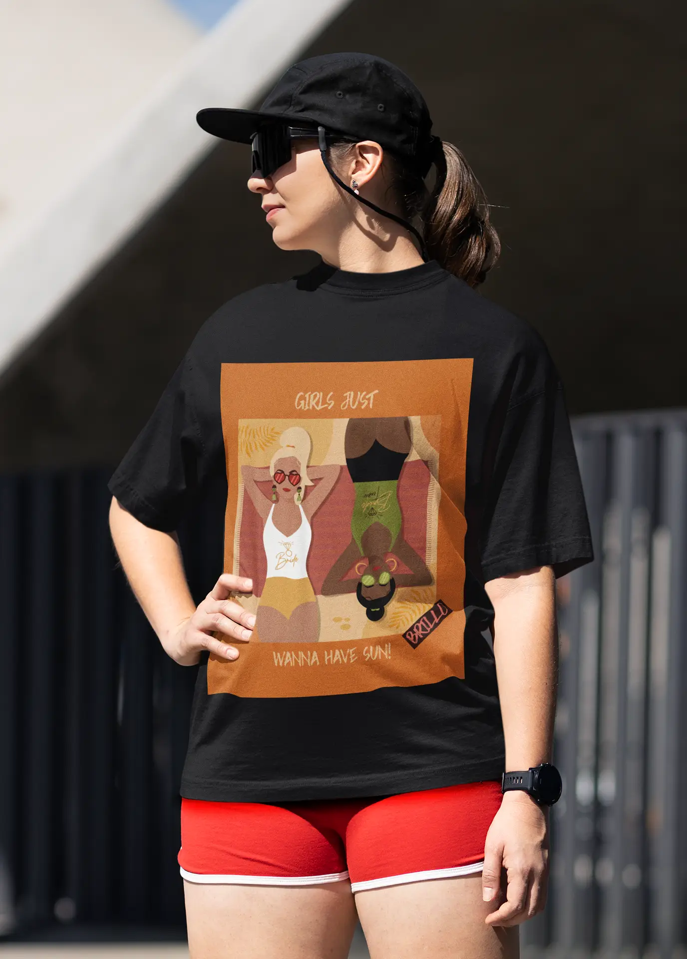 “Girls Just Wanna Have Sun” T-Shirt – Bold, Fun, and Full of Vibes ☀️👙