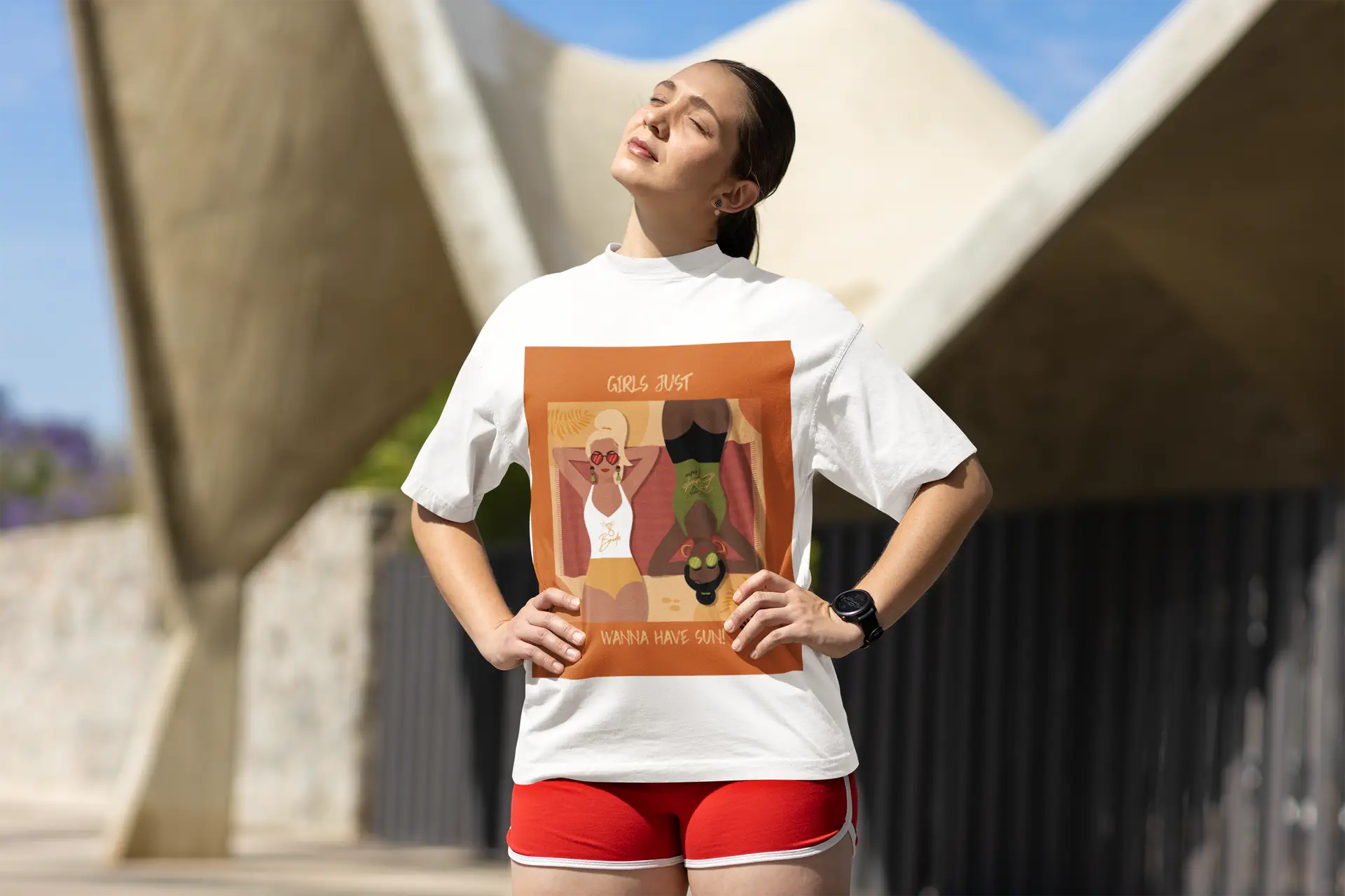 “Girls Just Wanna Have Sun” T-Shirt – Bold, Fun, and Full of Vibes ☀️👙 - Image 2